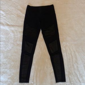 Black Alo moto leggings